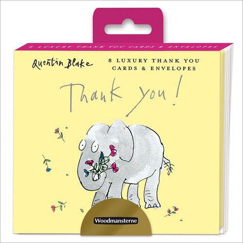 Quentin Blake Elephant Luxury Thank You Card Pack