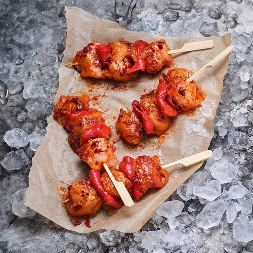 HLS Harissa Cornish Monkfish Skewers