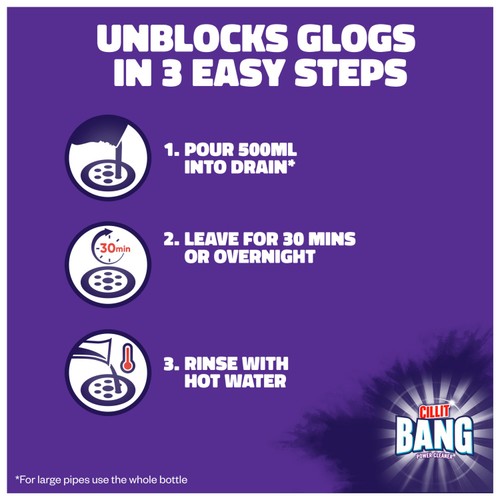 Cillit Bang Hair Drain Gel Unblocker