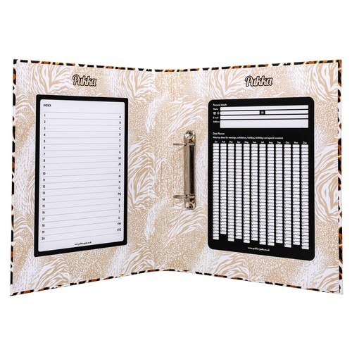 Pukka Pad Wild Pre-loaded Leopard Print Ring Binder
