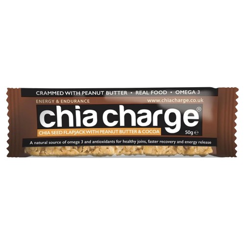 Chia Charge Peanut Butter & Cocoa Chia Seed Flapjack