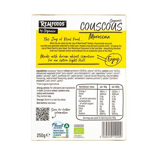 Realfoods Organic Moroccan Couscous