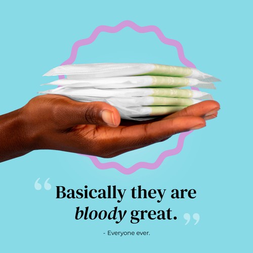 Mooncup Pads with Wings Medium Day, Zero Irritants, Vagina Approved