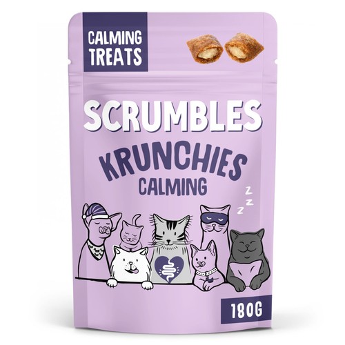 Scrumbles Cat Treats Calming Krunchies