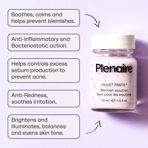 Plenaire Violet Paste Overnight Blemish Solution