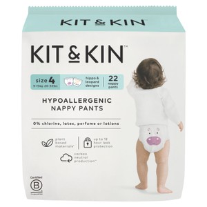 Kit & Kin Hypoallergenic Nappy Pants Size 4 (9-15kg)