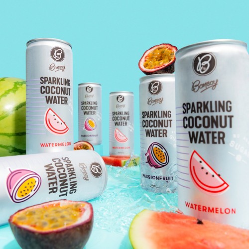 Bonsoy Sparkling Coconut Water With Watermelon