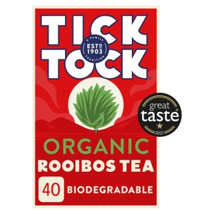 Tick Tock Organic Rooibos Green Tea Bags
