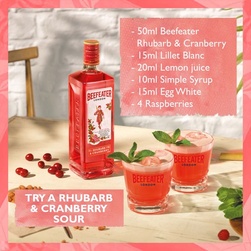 Beefeater Rhubarb & Cranberry Flavoured Pink Gin