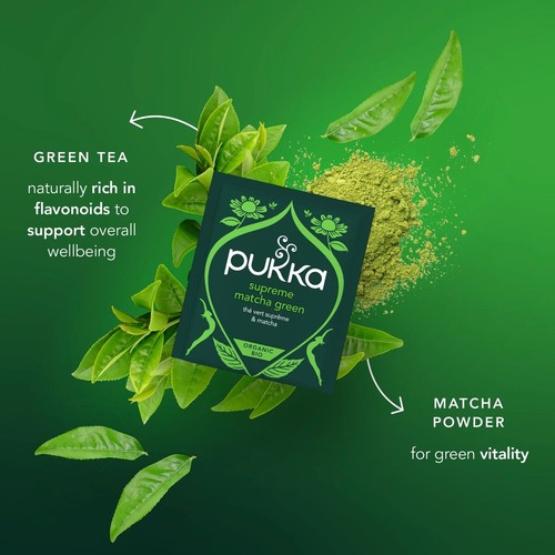 Pukka Organic Supreme Matcha Green x40 Herbal Tea Bags