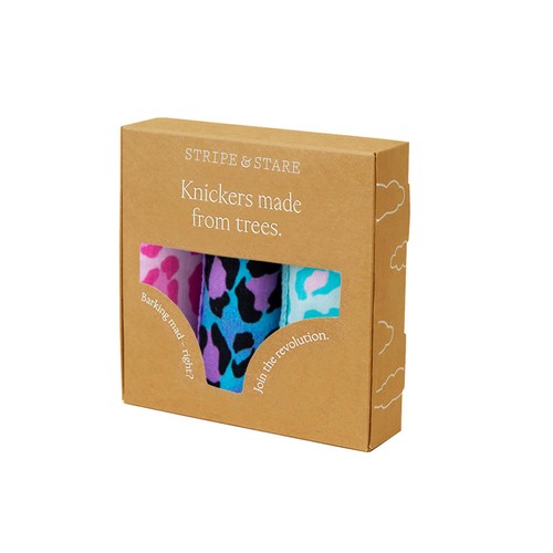 Stripe & Stare The Original Knicker, Classic Leopard, L