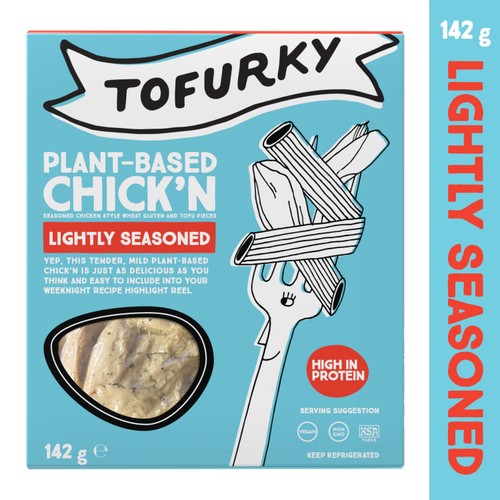 Tofurky Plant Based Chick'n Lightly Seasoned Pieces, Vegan