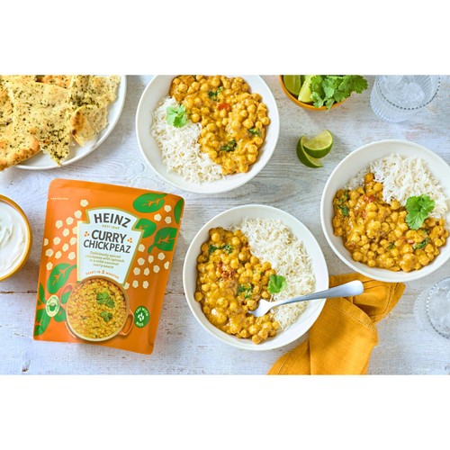 Heinz Curry Chickpeas with Coconut and Spinach