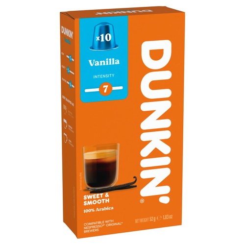 Dunkin Vanilla Nespresso Compatible Coffee Pods
