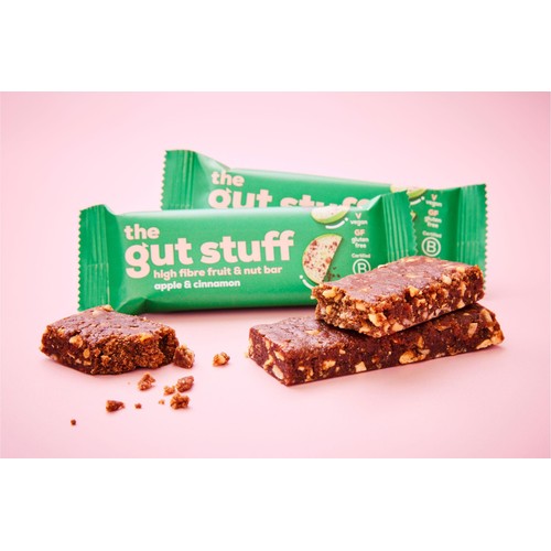 The Gut Stuff Apple & Cinnamon High Fibre Fruit & Nut Box of Bars