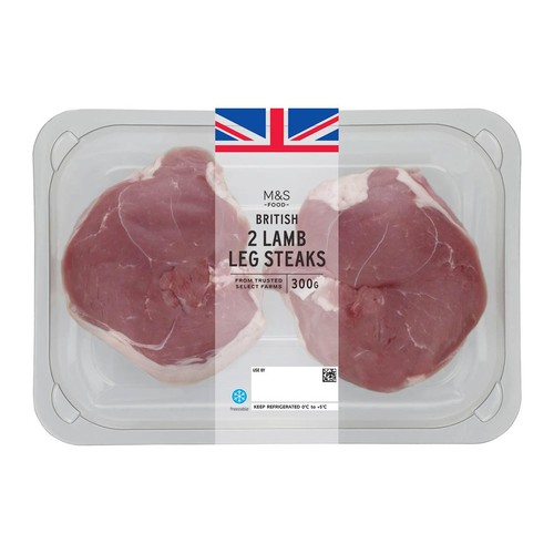 M&S British 2 Lamb Leg Steaks
