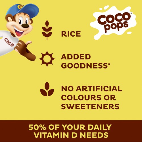 Kellogg's Coco Pops Chocolate Breakfast Cereal 420g