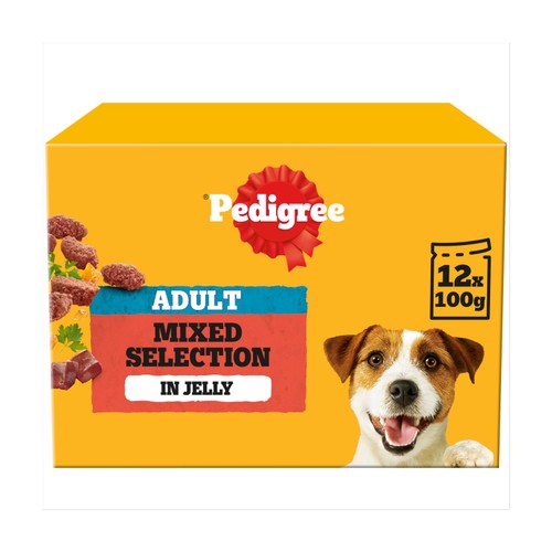 Pedigree Adult Dog Pouches Mixed Selection in Jelly