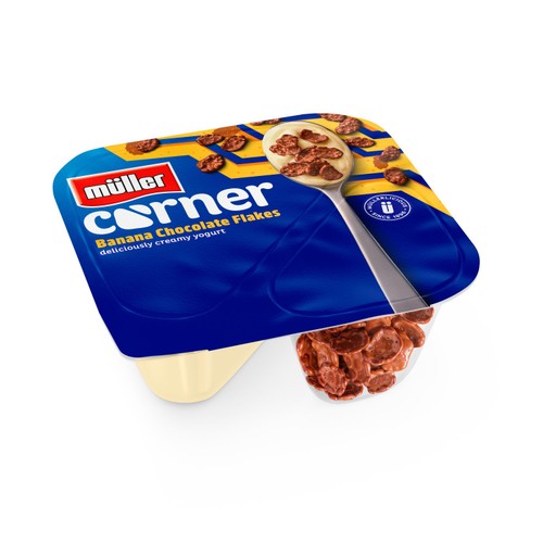 Muller Corner Banana Yogurt with Chocolate Flakes