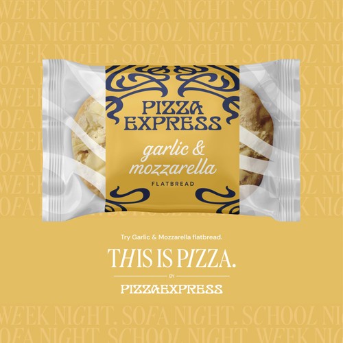Pizza Express Large Garlic & Mozzarella Flatbread