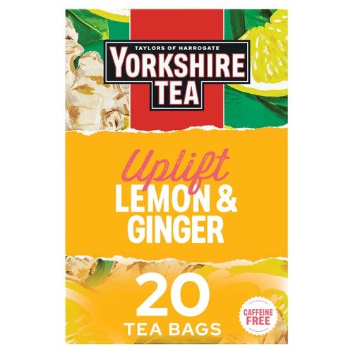Yorkshire Tea Uplift Lemon & Ginger Fruit & Herbal Tea Bags
