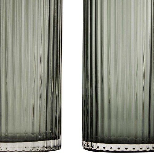 M&S Celine Ribbed Hi Ball Set, Dark Grey