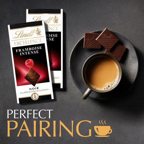 Lindt Excellence Dark Raspberry Chocolate Bar