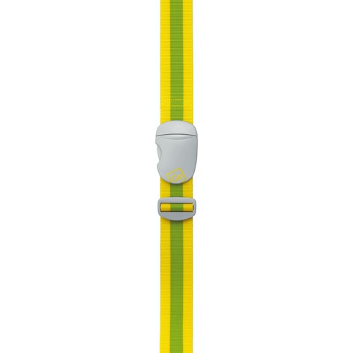 Go Travel Yellow & Green Luggage Strap