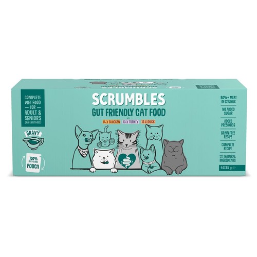 Scrumbles Grain Free Wet Cat Gravy Pouch Selection