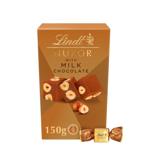 Lindt NUXOR Milk Gianduja Chocolate with Hazelnuts