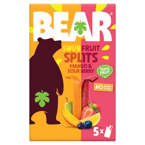 BEAR Fruit Splits Sour Berry & Mango Multipack