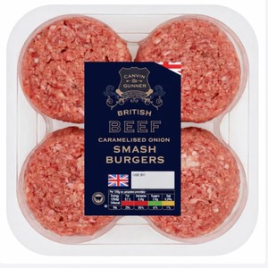 Canvin & Gunner Caramelised Onion Smash Burgers