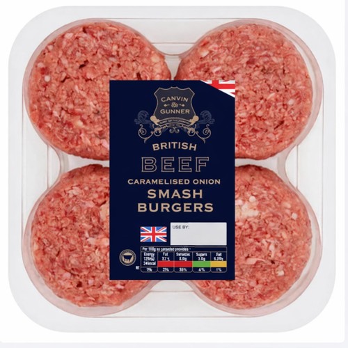 Canvin & Gunner Caramelised Onion Smash Burgers