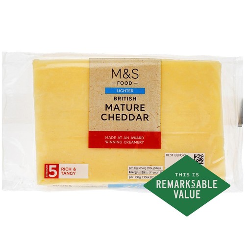 M&S British Lighter Mature Cheddar