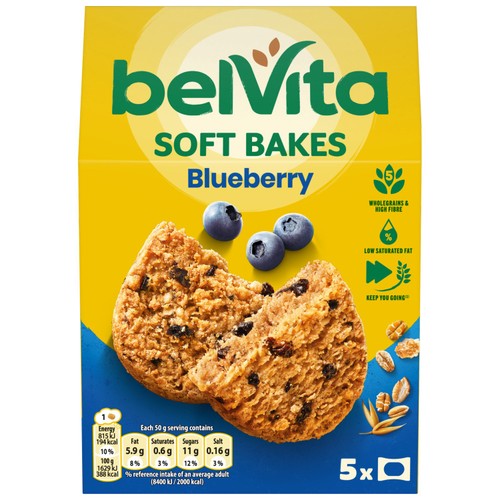 Belvita Breakfast Biscuits Soft Bakes Filled Blueberry