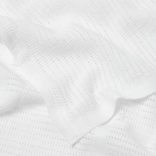 Bloomsbury Mill Organic Cellular Blankets, White, 2 pack