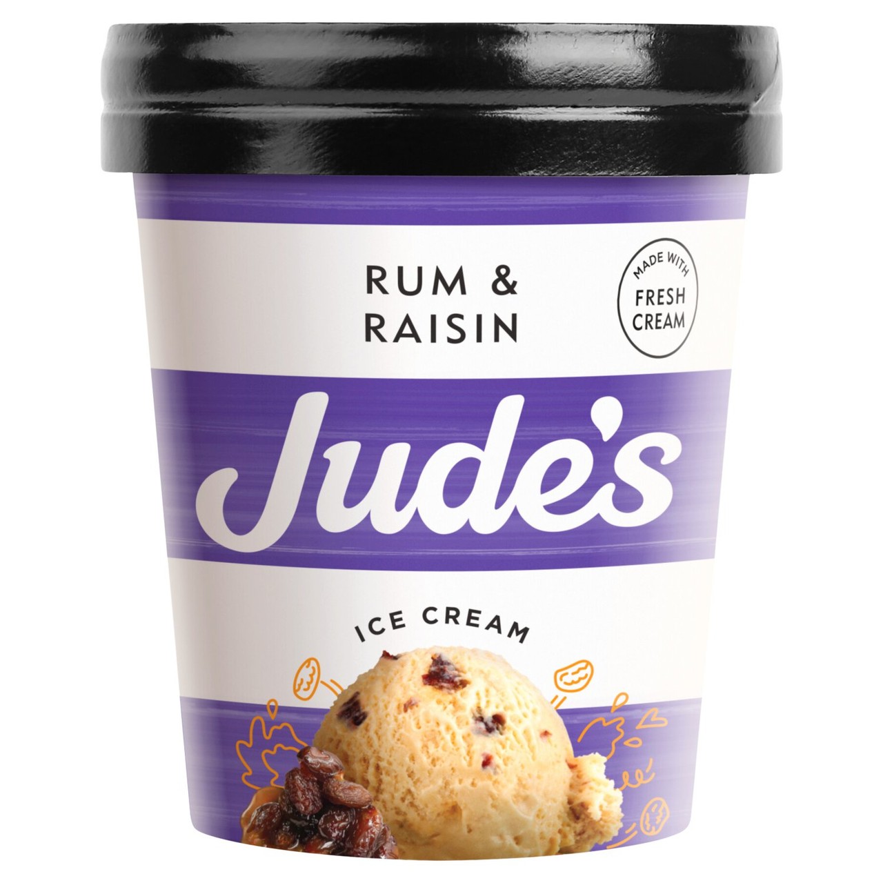 Jude's Raspberry Jude's Rum & Raisin - Ocado