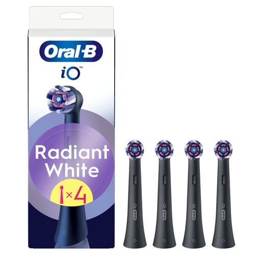 Oral-B iO Radiant White Black Toothbrush Heads Refills