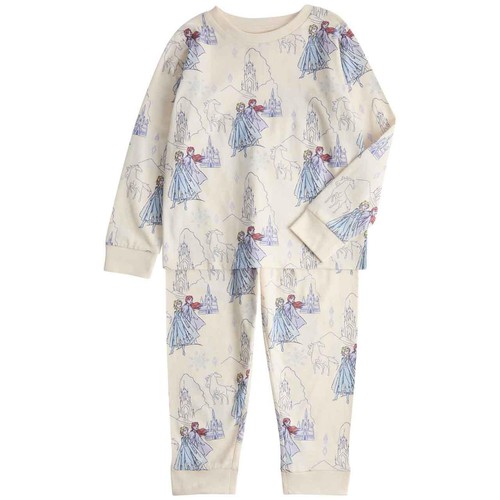 M&S Frozen Core Essential Pyjamas, 4-5 Years, Ecru