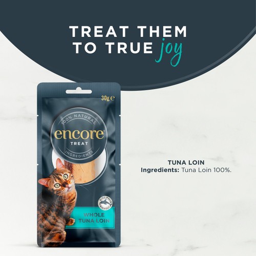 Encore Natural Cat Treat Tuna Fillet Loin Grain Free