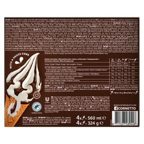 Cornetto Soft Chocolatey Ice Cream Cones