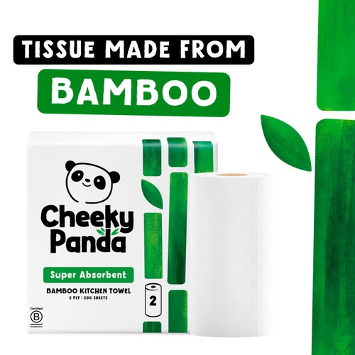 The Cheeky Panda Natural Bamboo Kitchen Rolls