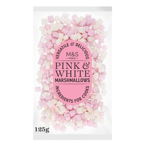 Pink and White Mini Marshmallows