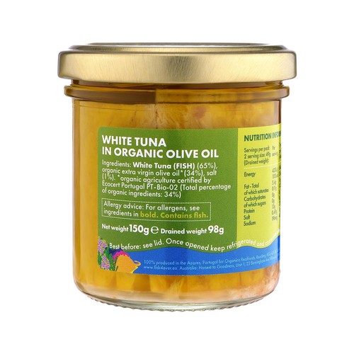 Fish4Ever Bonito del Norte tuna steaks in org olive oil
