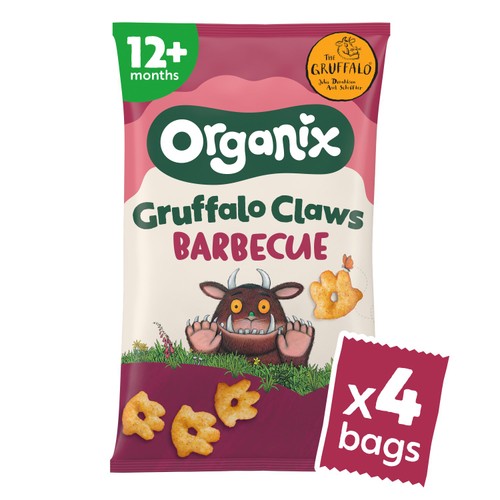 Organix BBQ Gruffalo Claws Toddler Snack Multipack 12+ Months