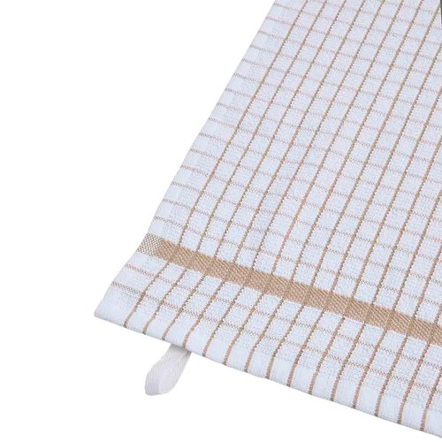 M&S Checked Terry Tea Towels, Neutral