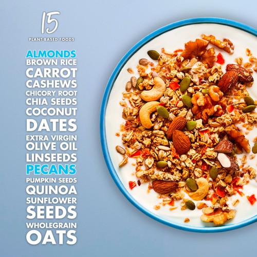 Bio&Me Granola Low Sugar, Naturally Gut-Loving Prebiotic