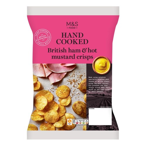 M&S Ham & Hot Mustard Crisps