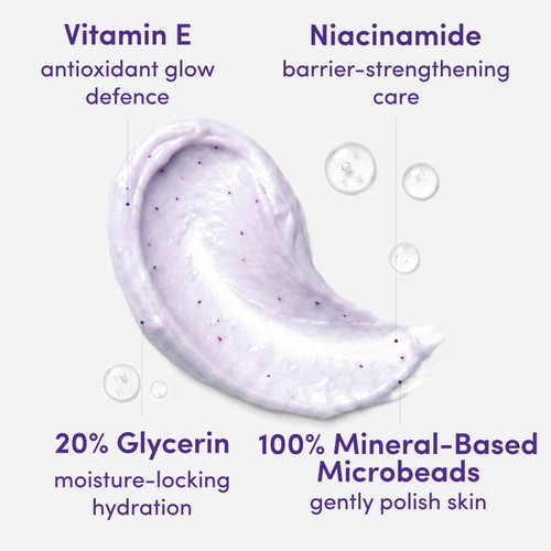 Dove Body + Mind French Lavender & Oat Milk Bath Scrub