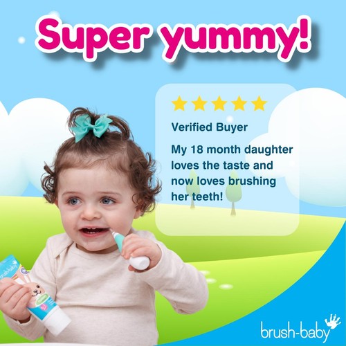Brush-Baby Applemint Toothpaste, 0-3 Yrs